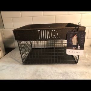 Rae Dunn wire basket “Things”